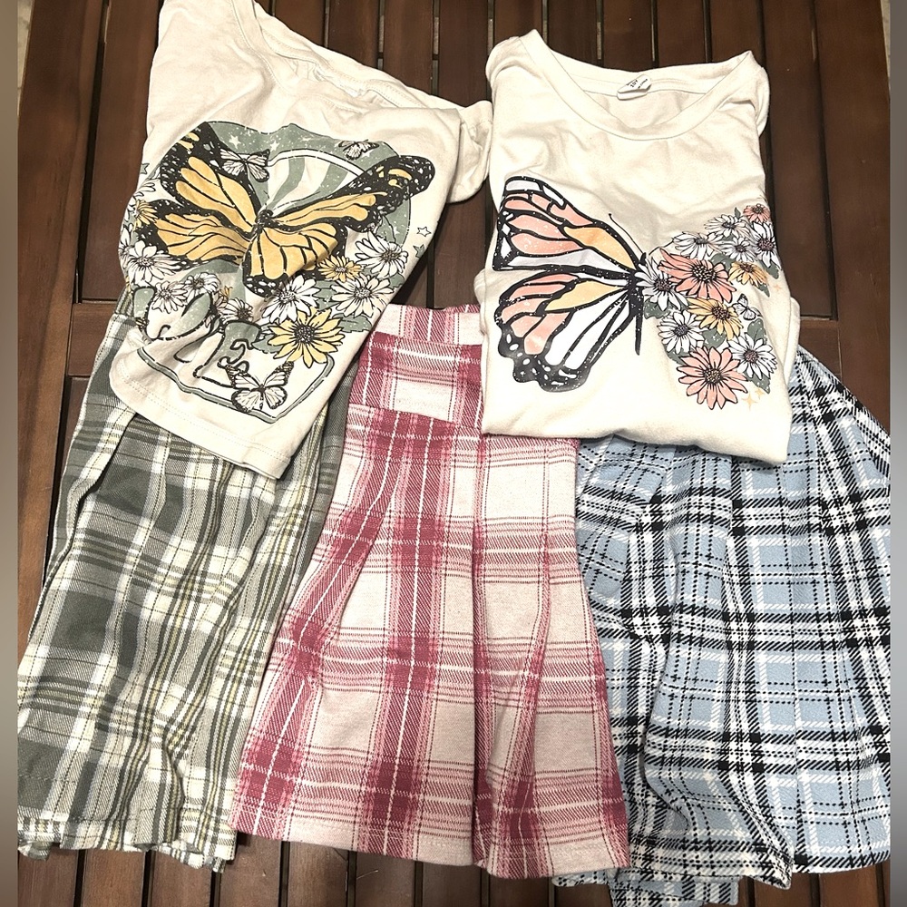 Girls Size 10-12 Skort and Tops Lot/Bundle